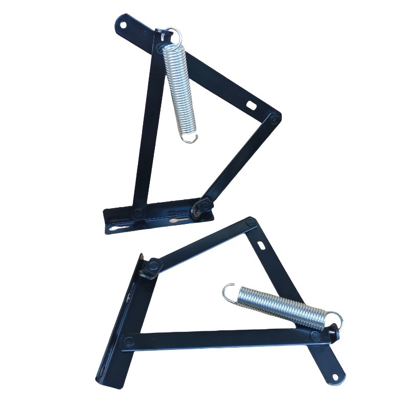 Furniture Hardware Hinges - 三角形スプリングヒンジ、シンプルなソファベッドボックスヒンジ、厚みのある耐摩耗性家具金具機能収納ヒンジ