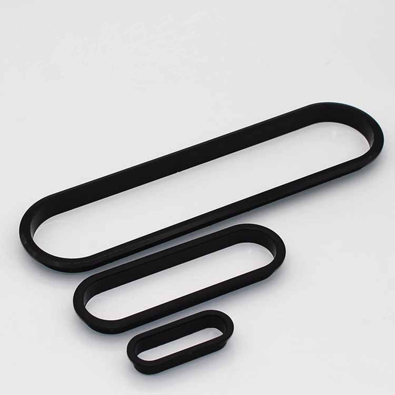 Furniture Joint Hardware - 2個入り プラスチック製テーブルケーブル出口グロメット 楕円形プラグカバー PCデスク用 ワイヤーホルダー キャビネット通気孔装飾ハンドル