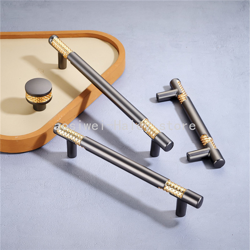 Quality Furniture Hardware - 北欧風ライトラグジュアリー亜鉛合金製ハンドル高品質キッチンキャビネットハンドル食器棚ドアプル家具ハンドル金具
