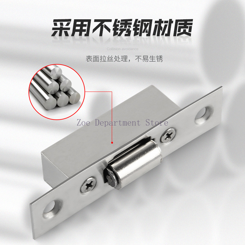 Quality Furniture Hardware - 高品質隠しステンレス鋼ドアラッチ食器棚キャビネットローラーラッチロック木製ドアストップ家庭用家具ハードウェア