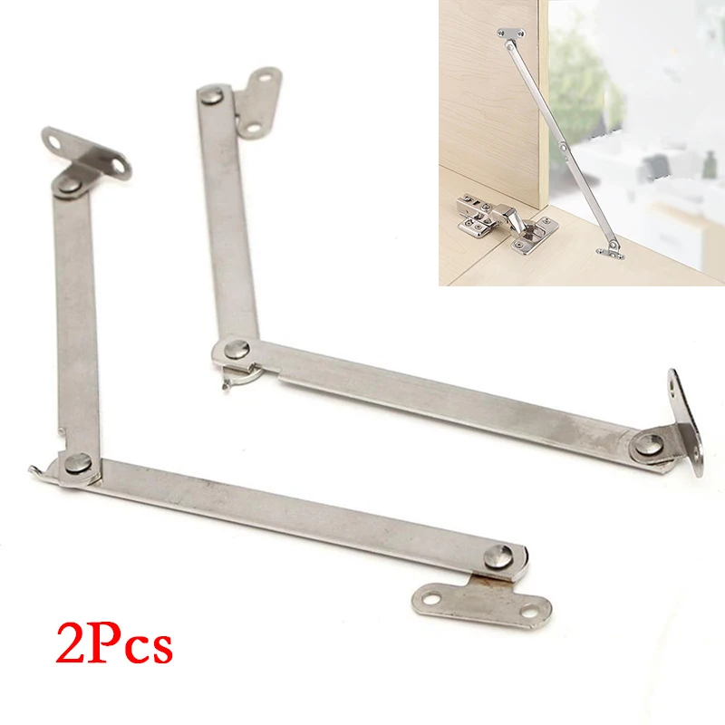 Quality Furniture Hardware - 高品質 2 個ステンレス鋼キャビネット食器棚家具ドアクローズリフトアップステイサポートヒンジキッチン家具ハードウェア