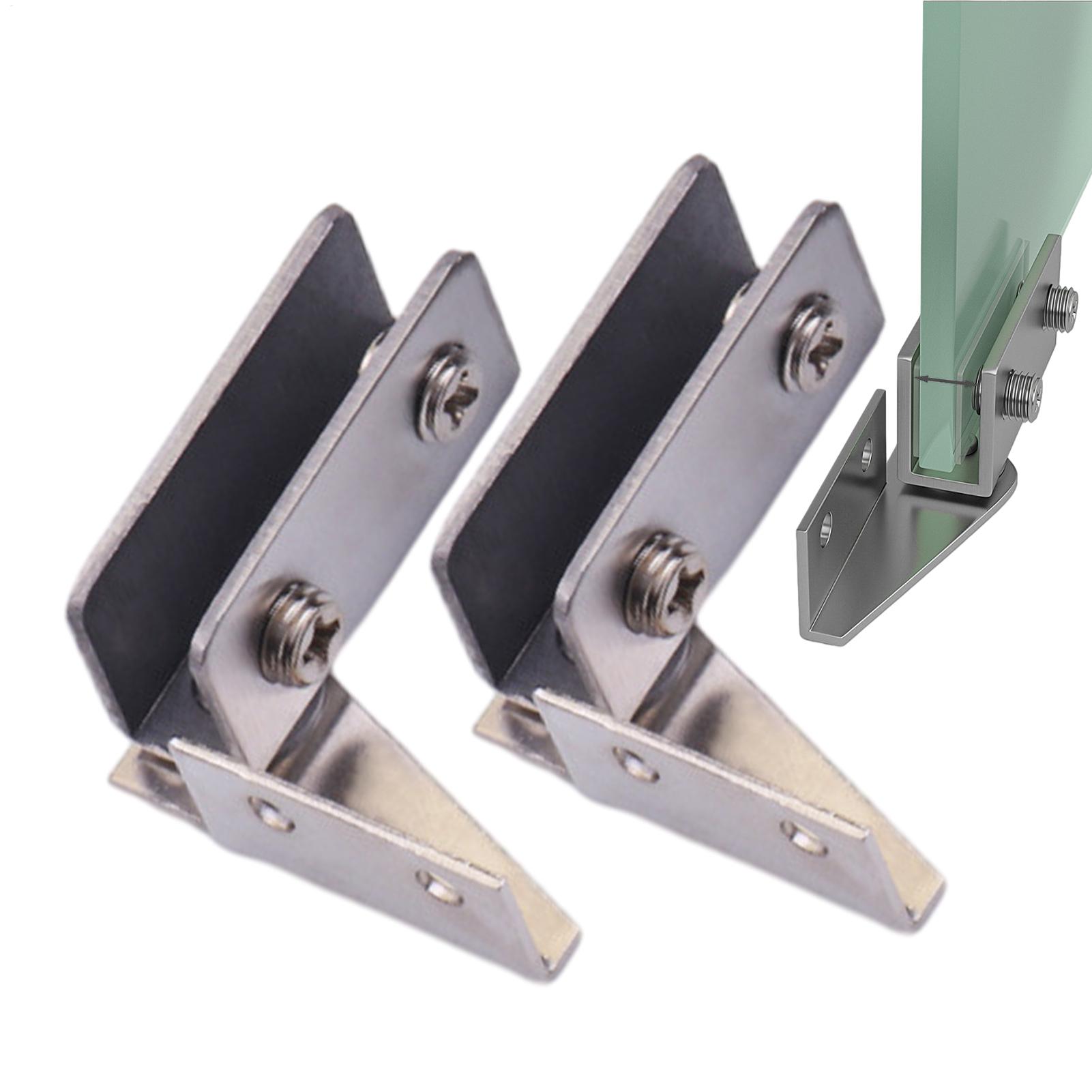 Furniture Rotating Hardware - 2個の非穴あきガラスドアヒンジディスプレイキャビネットヒンジ、ワインキャビネット回転シャフトガラスクリップ、家具ドアヒンジハードウェア