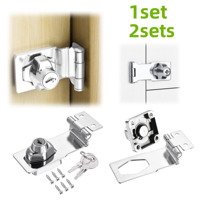 Furniture Joint Hardware - 1/2 セットのノブスタイル家具安全ロック、キャビネット、引き出しロック、キーとネジ付きハードウェアアクセサリーに適しています。