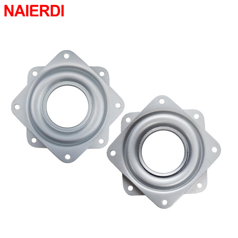 Furniture Rotating Hardware - Naierdi 3 インチスイベルプレート家具ターンテーブルロータリーフル固体鋼球ベアリング 360 度回転フィッティング