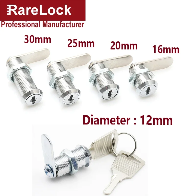 Furniture Hardware Cam Lock - 2つのキー直径のミニカメラロック,亜鉛合金,キャビネット引き出し,家具ハードウェア,ウェアハウス,g1,12mm