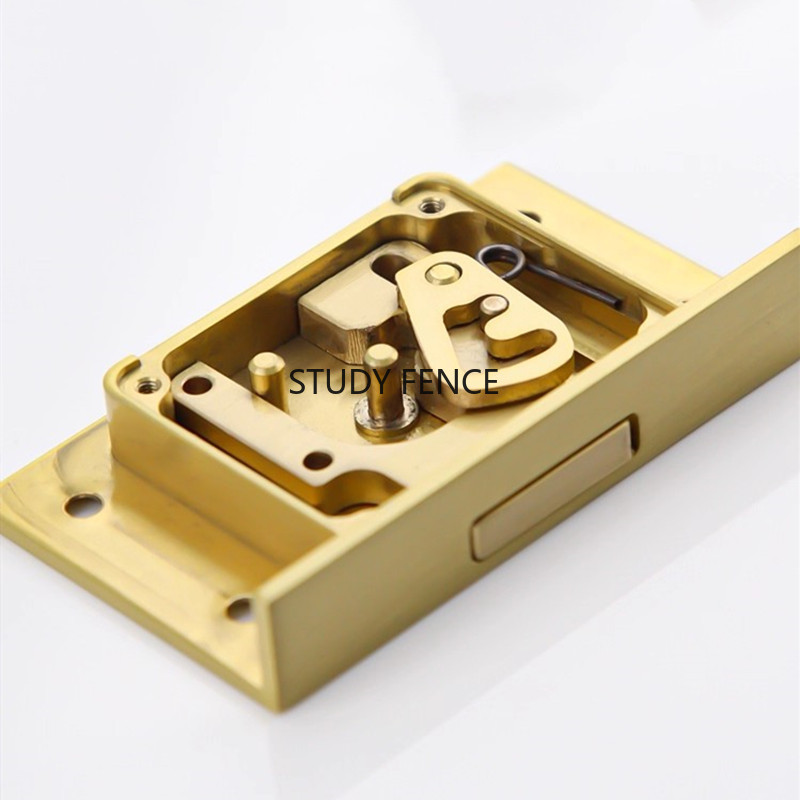Furniture Hardware Locks - 1PC アンティーク金属引き出しロックワインキャビネットドアロック正方形金属ロック家具ハードウェアアクセサリーキー付き中国風