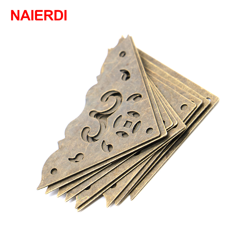 Furniture Hardware Antique - Naierdi-ブロンズ装飾コーナープロテクター,ジュエリーボックス,アンティークブックフレーム,アクセサリー,家具ハードウェア,30個