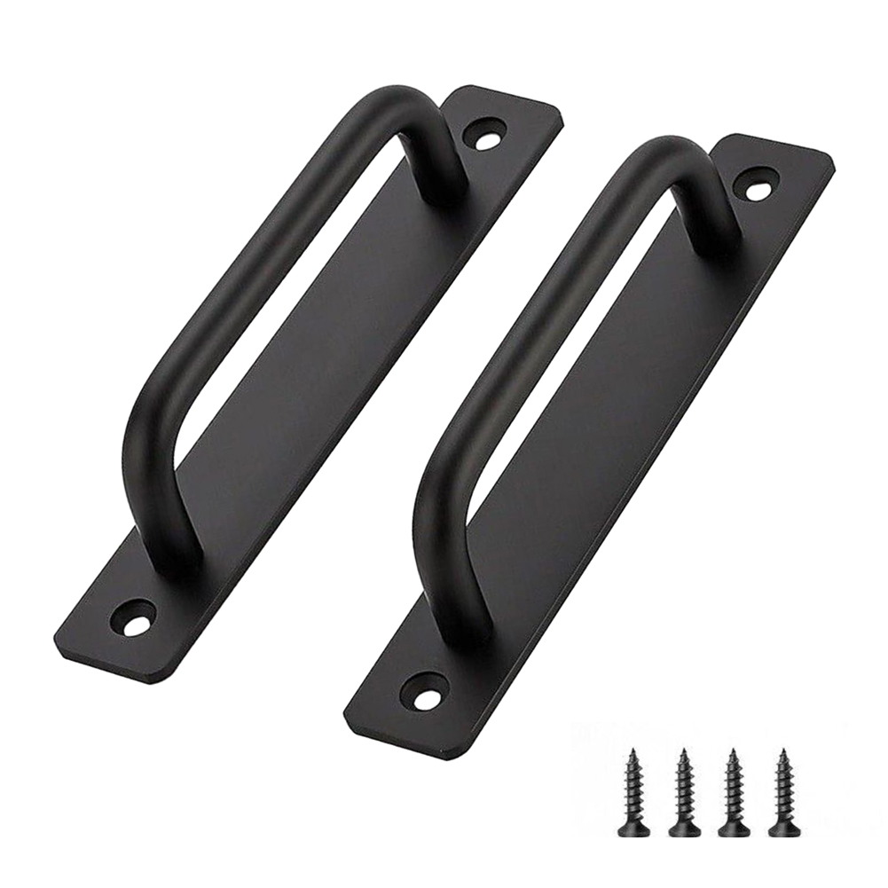 Furniture Rotating Hardware - 2 個ドアプルハンドルアルミ合金バルコニー窓引き戸ハンドル黒ゲート小屋ハンドル家具取手ハードウェア
