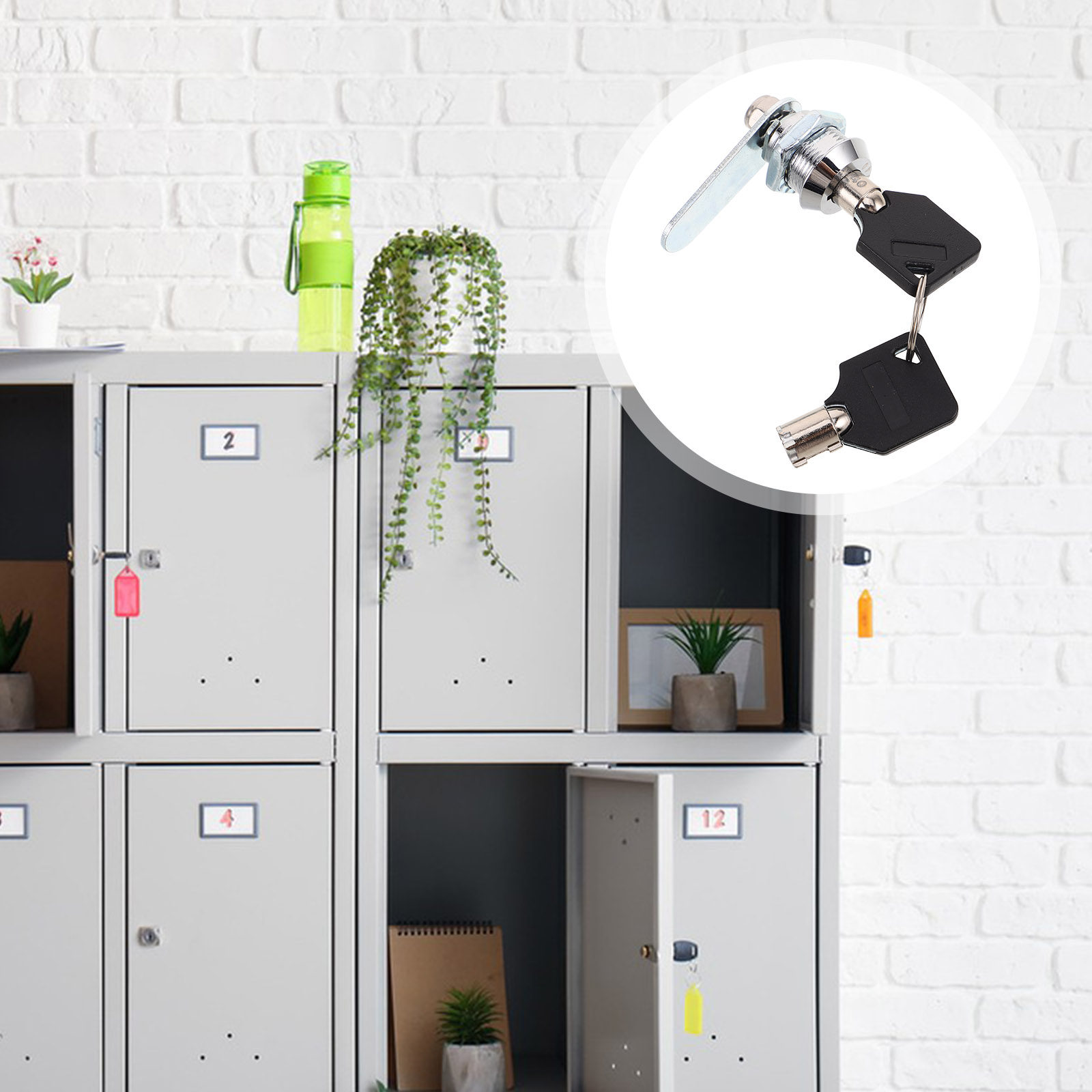 Furniture Hardware Cam Lock - 1 セット亜鉛合金カムロック 16 ミリメートルシリンダーキャビネットロックツールボックスメールボックスファイルキャビネット引き出し家具ハードウェア用