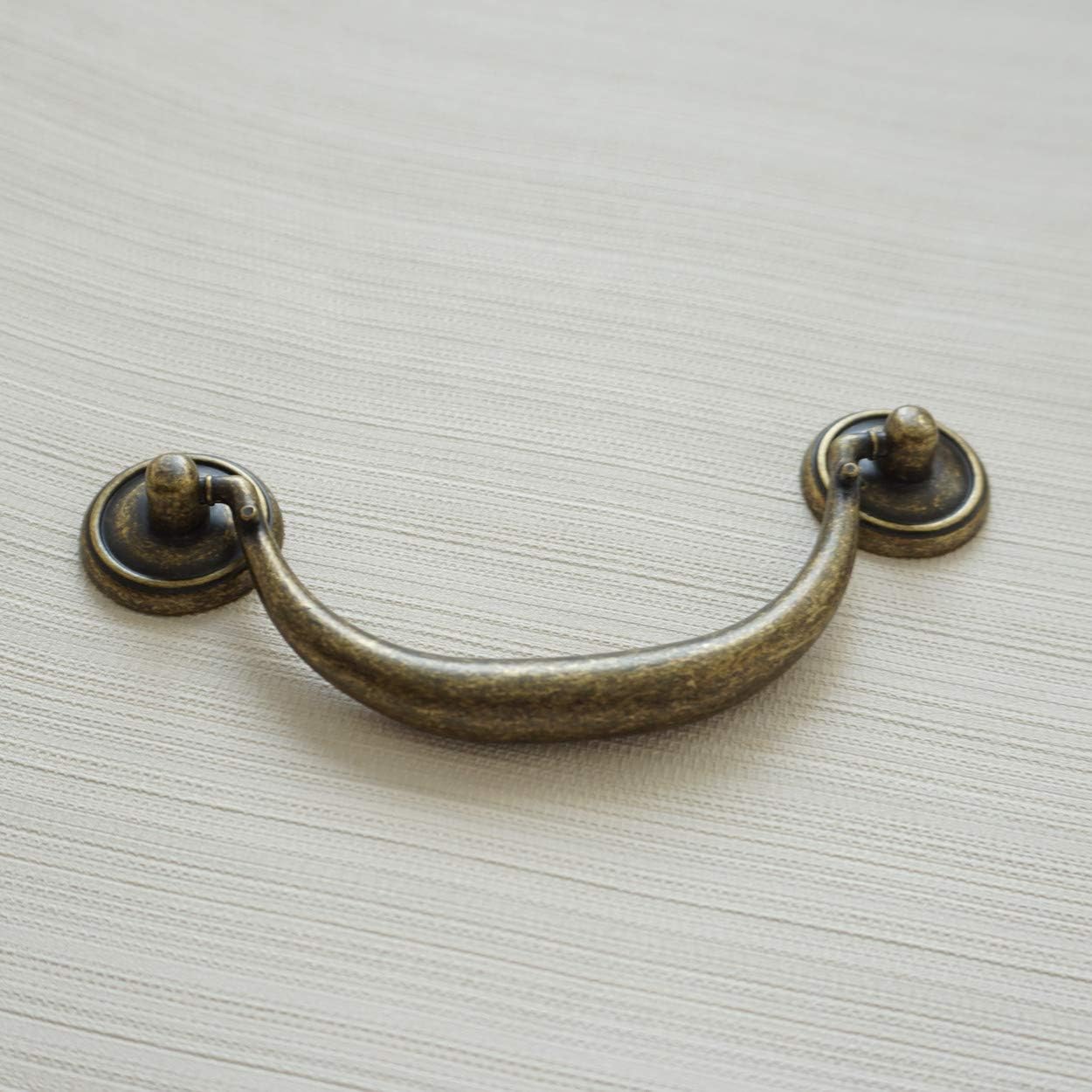 アンティークブロンズキャビネットハンドルヴィンテージ本棚ドロ - Furniture Hardware Drop Pulls のレビューと価格
