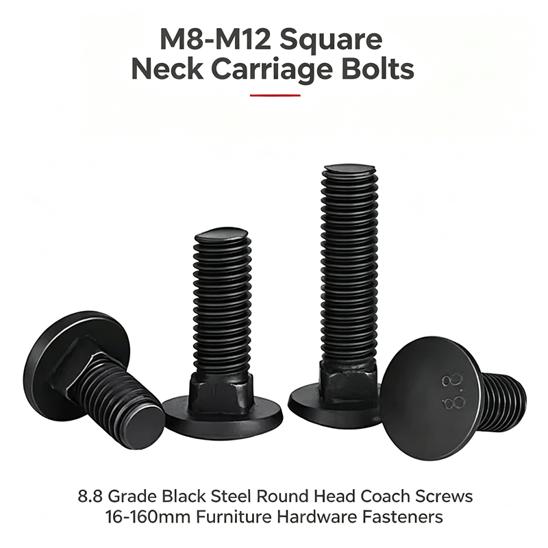 M8-M12 スクエアネックキャリッジボルト 8.8 グレー - Furniture Grade Hardware のレビューと価格