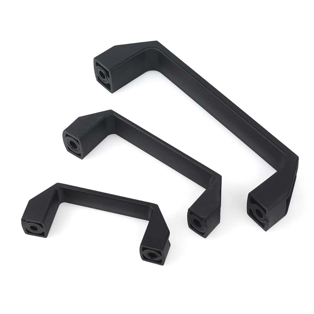 4 ピース/ロットプラスチックナイロン V スロット黒ドアハ - Furniture Rotating Hardware のレビューと価格