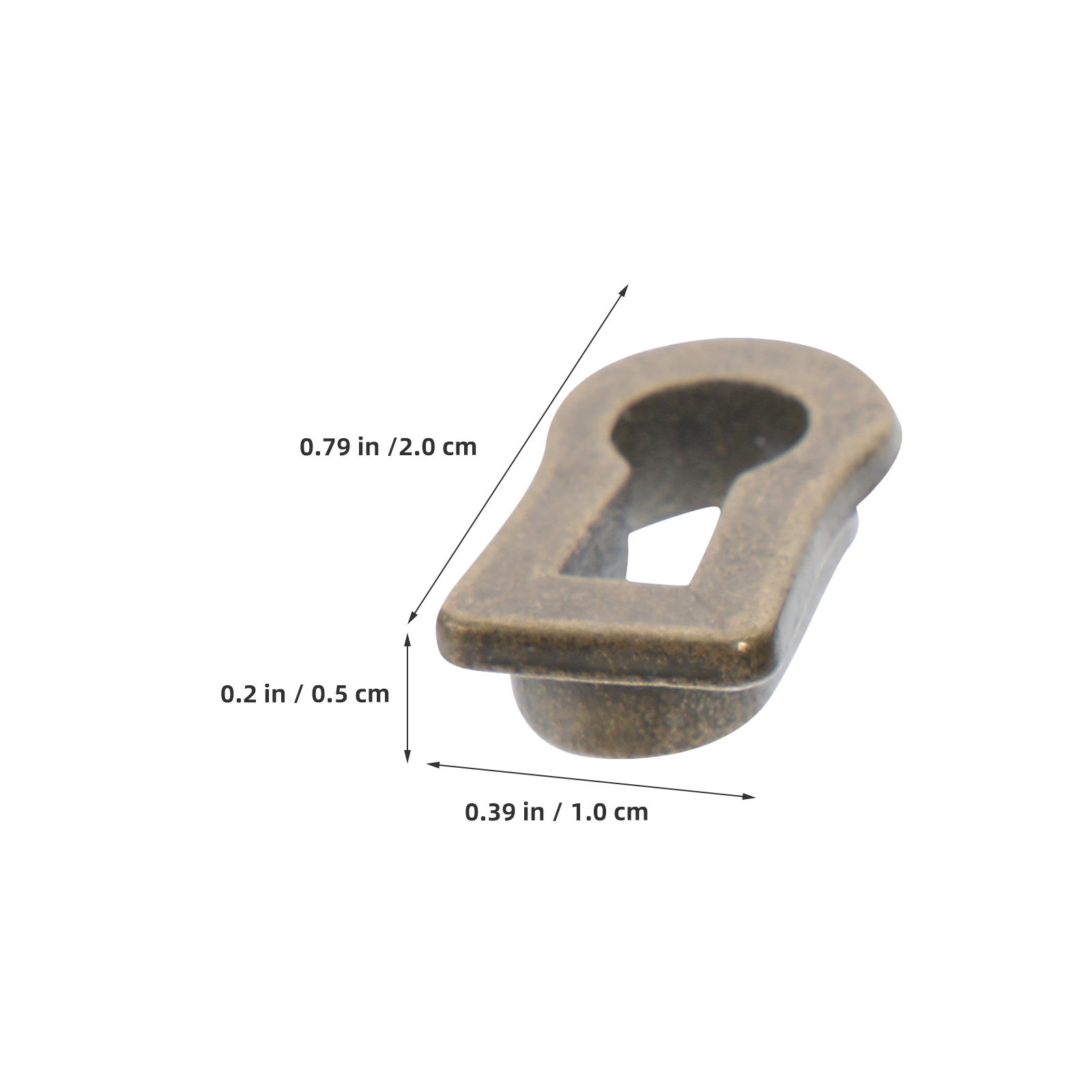 12 個の楕円形亜鉛合金キーホールエスカッションプレート装飾 - Furniture Hardware Locks のレビューと価格