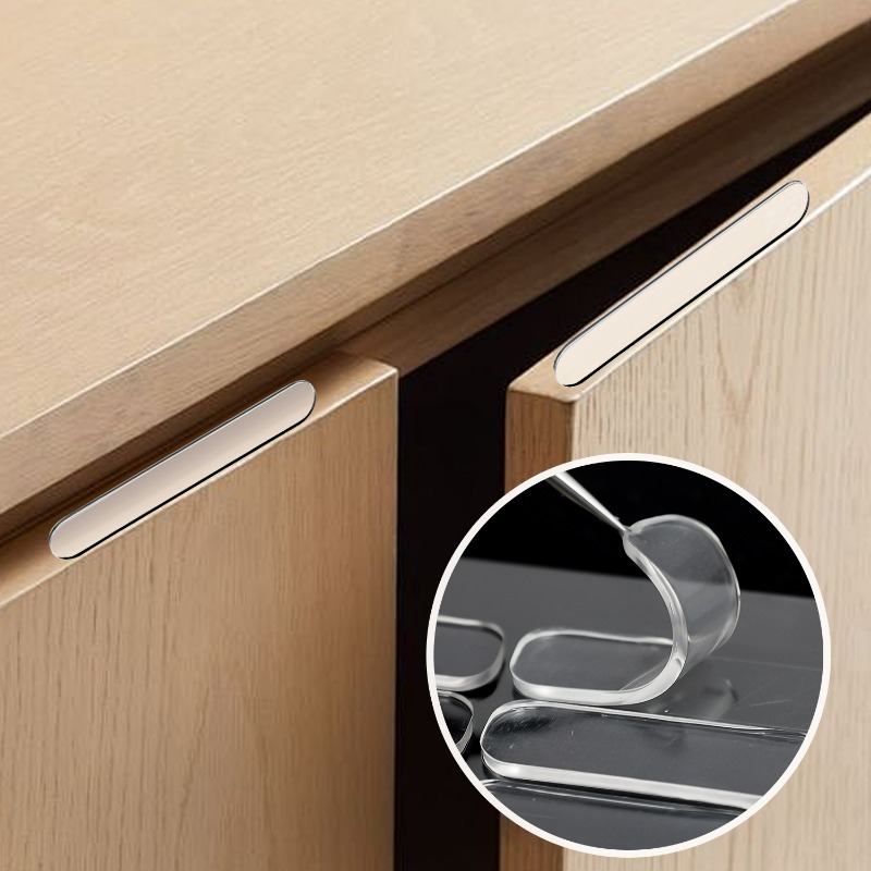 シリコン製キャビネットバンパーストリップ、粘着式衝突防止ドア - Furniture Joint Hardware のレビューと価格