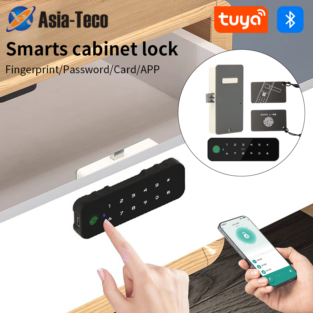 Tuya Bluetooth スマート木製キャビネット指紋ロ - Furniture Hardware Locks のレビューと価格