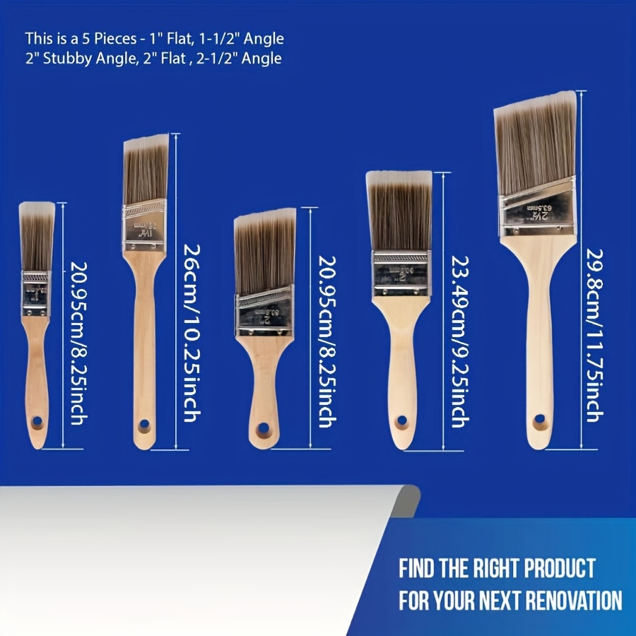 5本セット 高品質ペイントブラシ BBQブラシ バーベキュー - Furniture Joint Hardware のレビューと価格