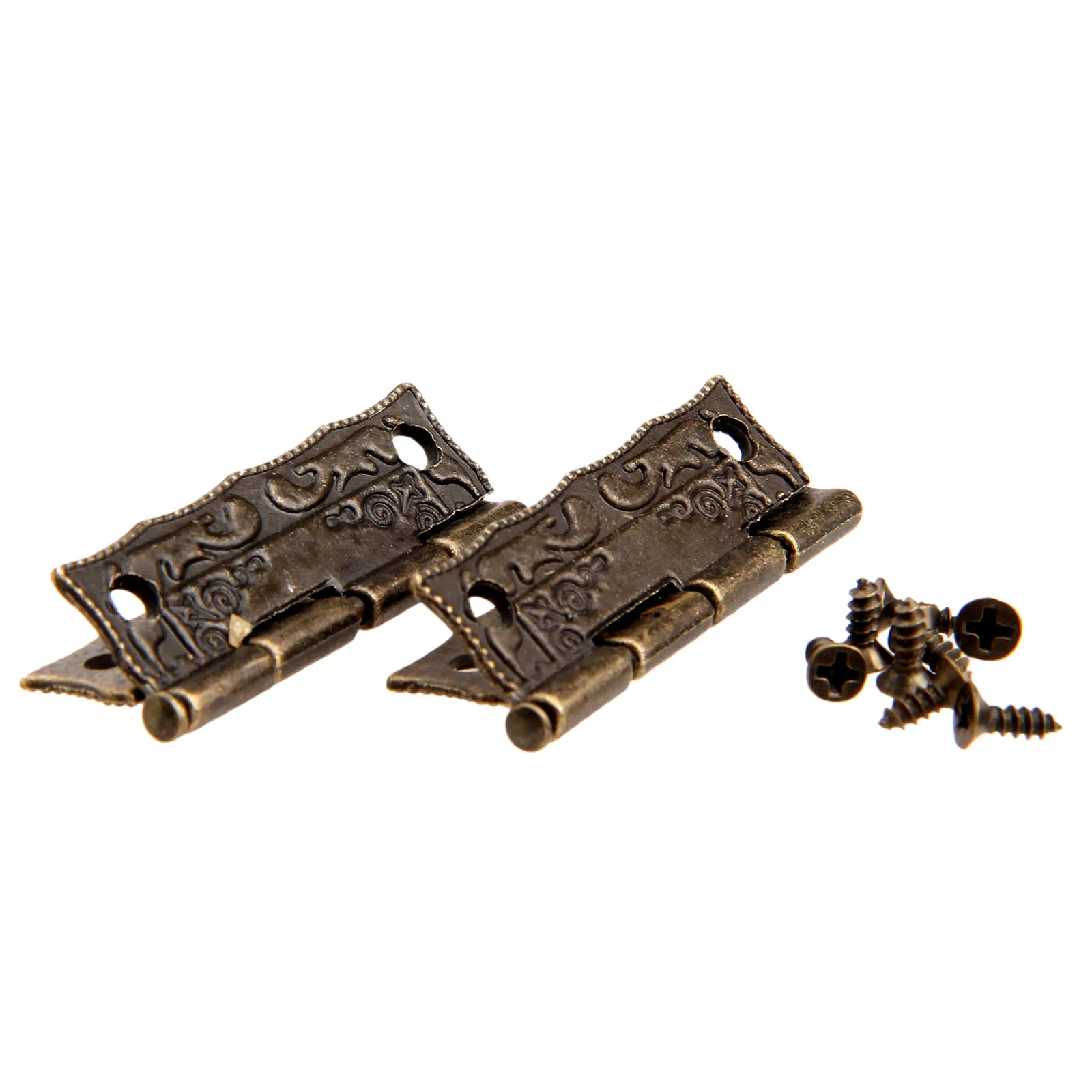 ヒンジ用装飾ネジ,36x23mm,アンティークブロンズ,鉄, - Furniture Hardware Antique のレビューと価格