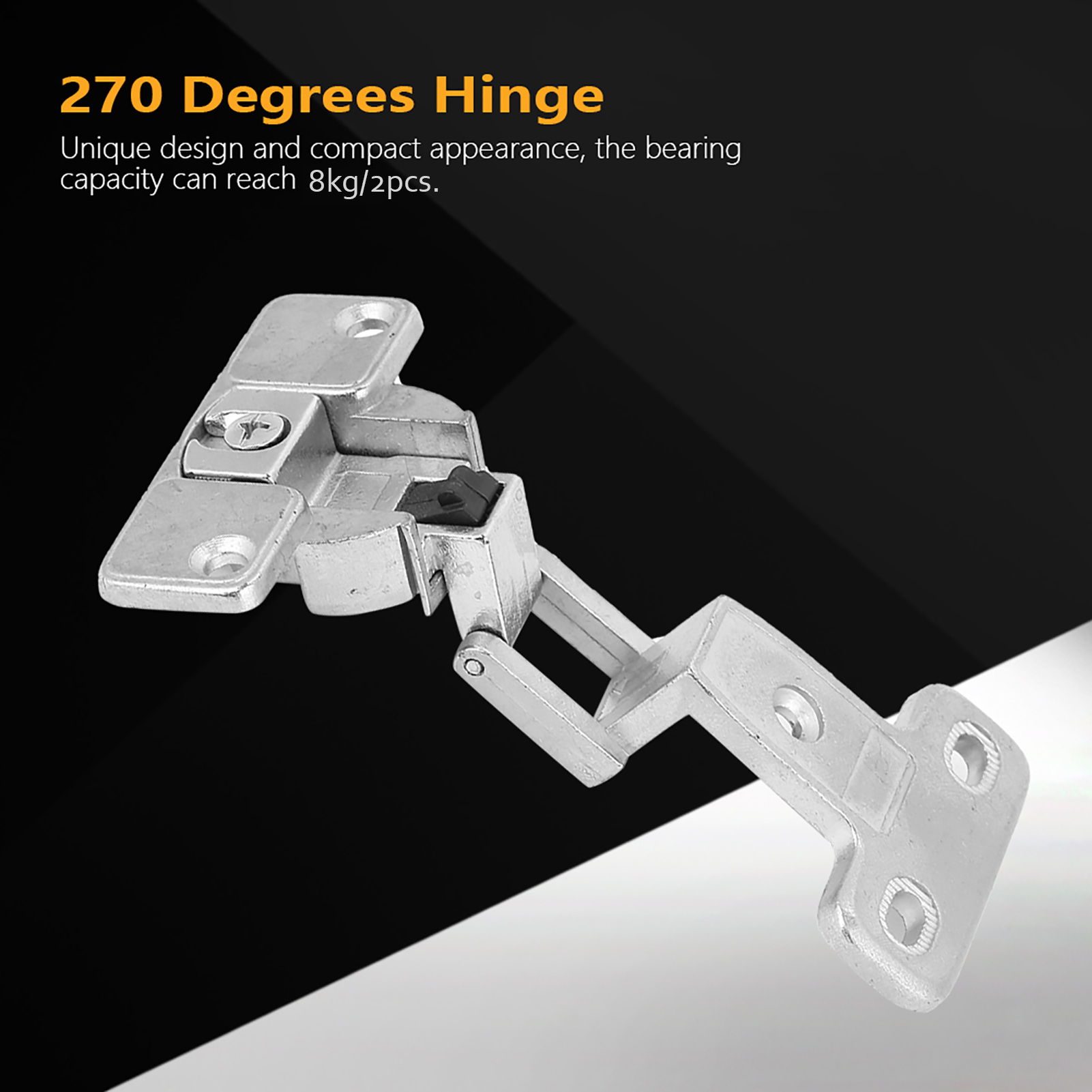 270度亜鉛合金家具ドア折りたたみヒンジ固定アクセサリー折り - Furniture Hardware Hinges のレビューと価格