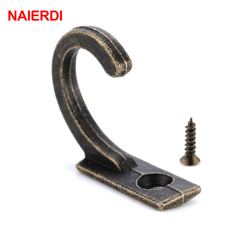 Naierdi-小さなアンティークウォールフック,10個,湾 - Furniture Hardware Antique のレビューと価格