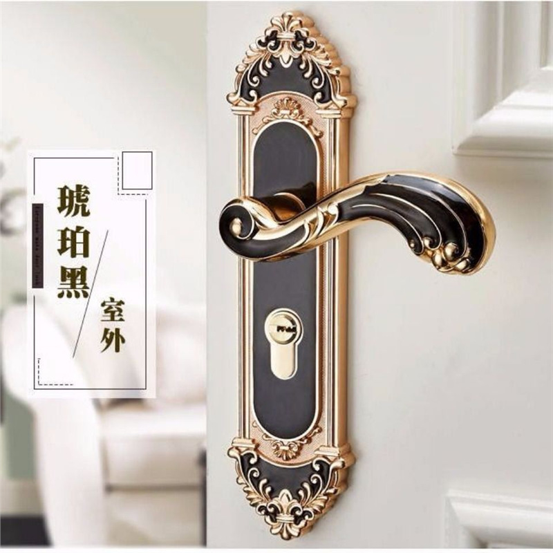 ヨーロッパスタイルのミュートルームドアロックハンドルファッシ - Furniture Hardware Locks のレビューと価格
