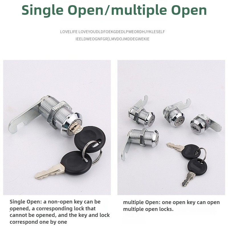 2キーロック付きキャビネットロック,家具ハードウェア,ドアロ - Furniture Hardware Cam Lock のレビューと価格