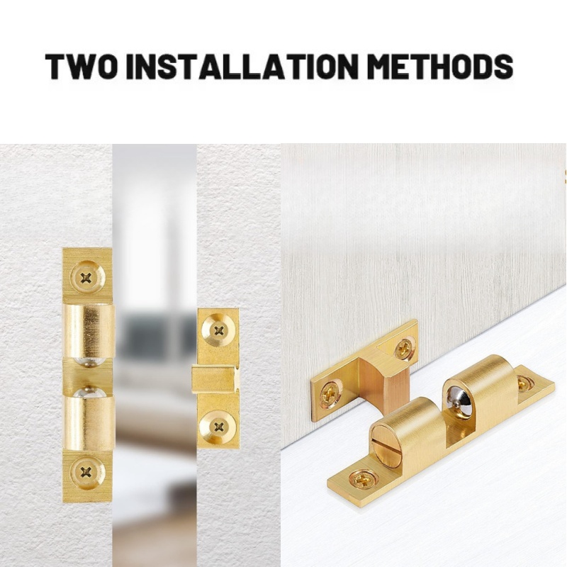 3/6 個キャビネットクローゼットドアボールキャッチ、真鍮ダ - Furniture Hardware Locks のレビューと価格