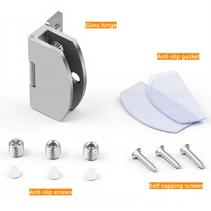 2個入り 非穴あけ亜鉛合金ガラスドアヒンジクリップ、高品質の - Quality Furniture Hardware のレビューと価格