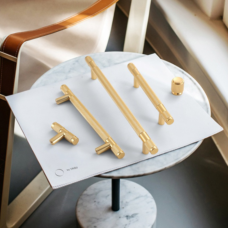 ブラックゴールドローレットキッチン食器棚キャビネット収納ハン - Furniture Rotating Hardware のレビューと価格
