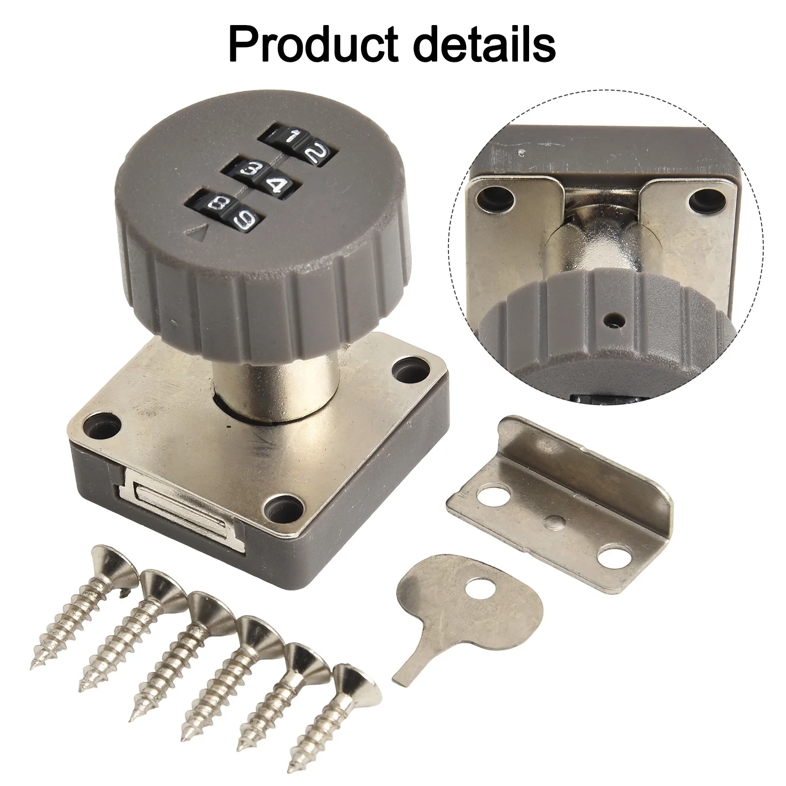引き出しコードロック 3 桁組み合わせパスワードキーレス引き - Furniture Hardware Cam Lock のレビューと価格