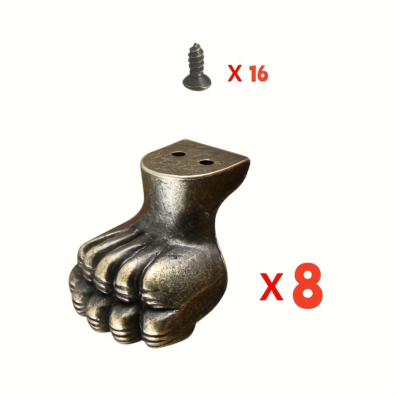 8個入りアンティーク真鍮製ジュエリーブラケットキャビネットプ - Furniture Hardware Antique のレビューと価格
