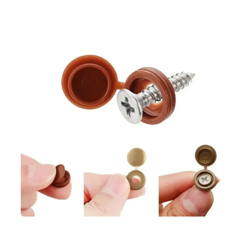 10/500 個ネジ装飾キャッププラスチック保護カバーブラッ - Furniture Hardware Hinges のレビューと価格