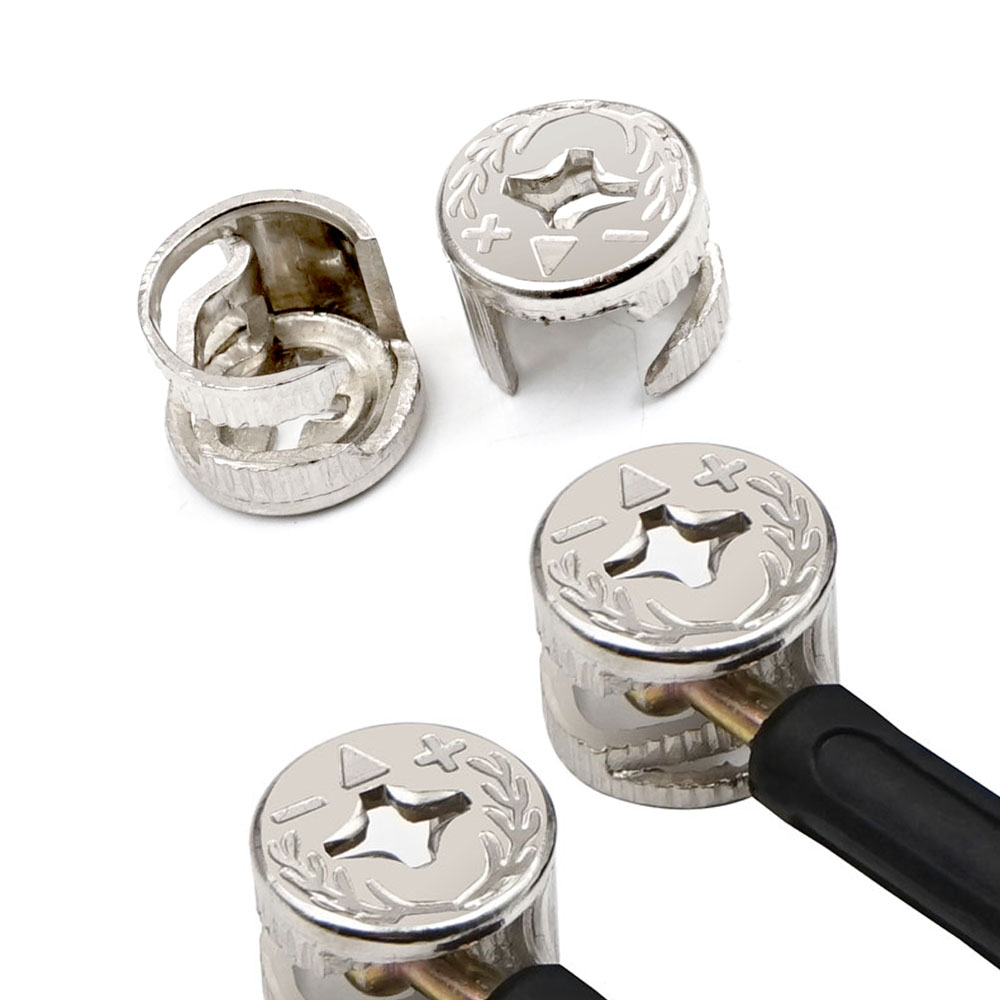 3 in 1ダボジグネジ家具接続金具セット偏心ホイールナット - Furniture Hardware Cam Lock のレビューと価格
