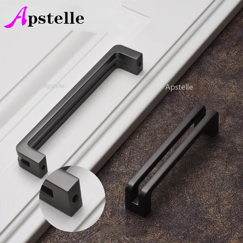 新中国ダブルハンドルドア亜鉛合金起毛マットブラック中空ハンド - Furniture Rotating Hardware のレビューと価格