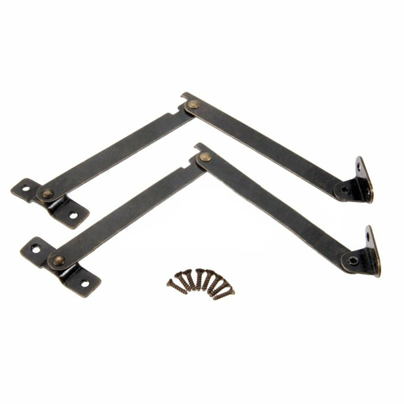 2PC アンティークブロンズ蓋サポートヒンジキッチンキャビネ - Furniture Hardware Hinges のレビューと価格