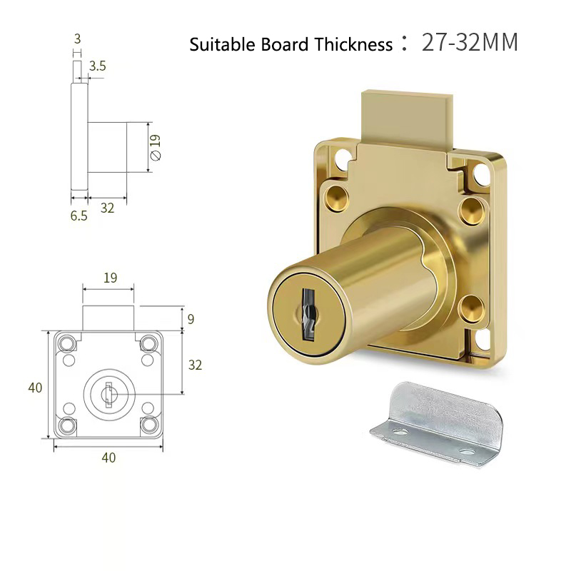 Yutoko 高級デスク引き出しロック ワードローブロック  - Furniture Hardware Locks のレビューと価格
