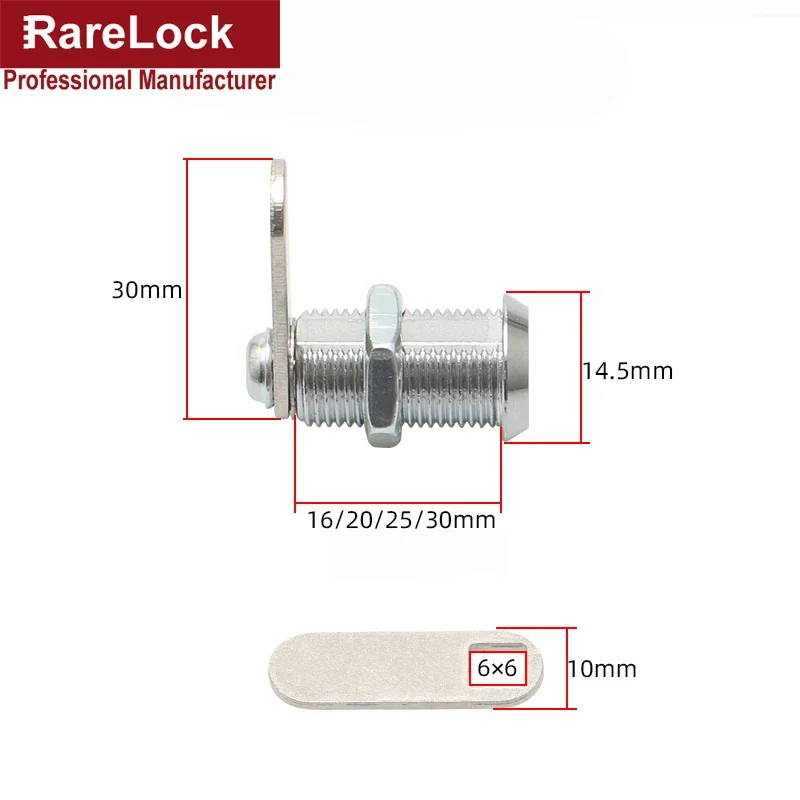 2つのキー直径のミニカメラロック,亜鉛合金,キャビネット引き - Furniture Hardware Cam Lock のレビューと価格