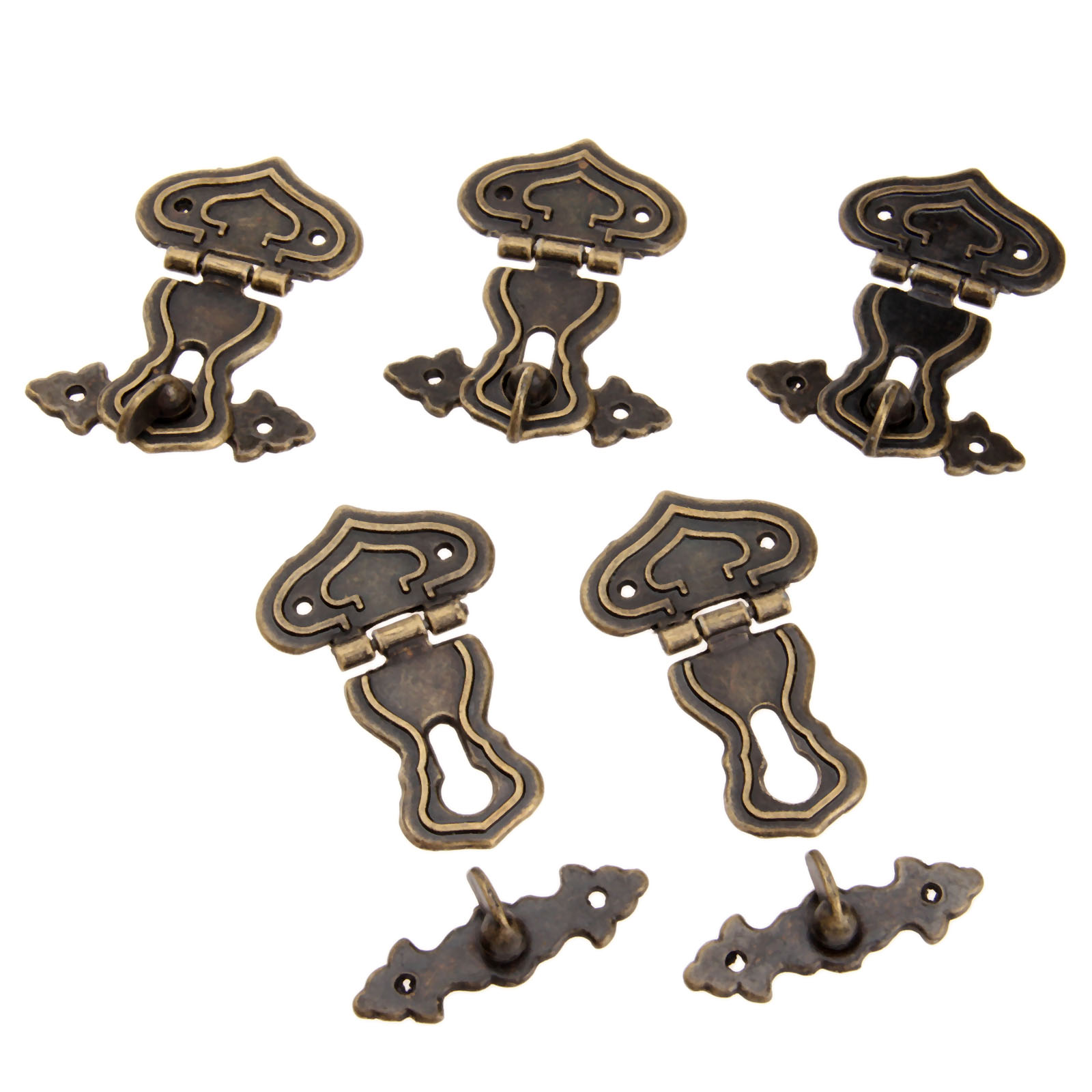 アンティーク金属装飾フック,63x47mm,5個,階段,木製 - Furniture Hardware Antique のレビューと価格