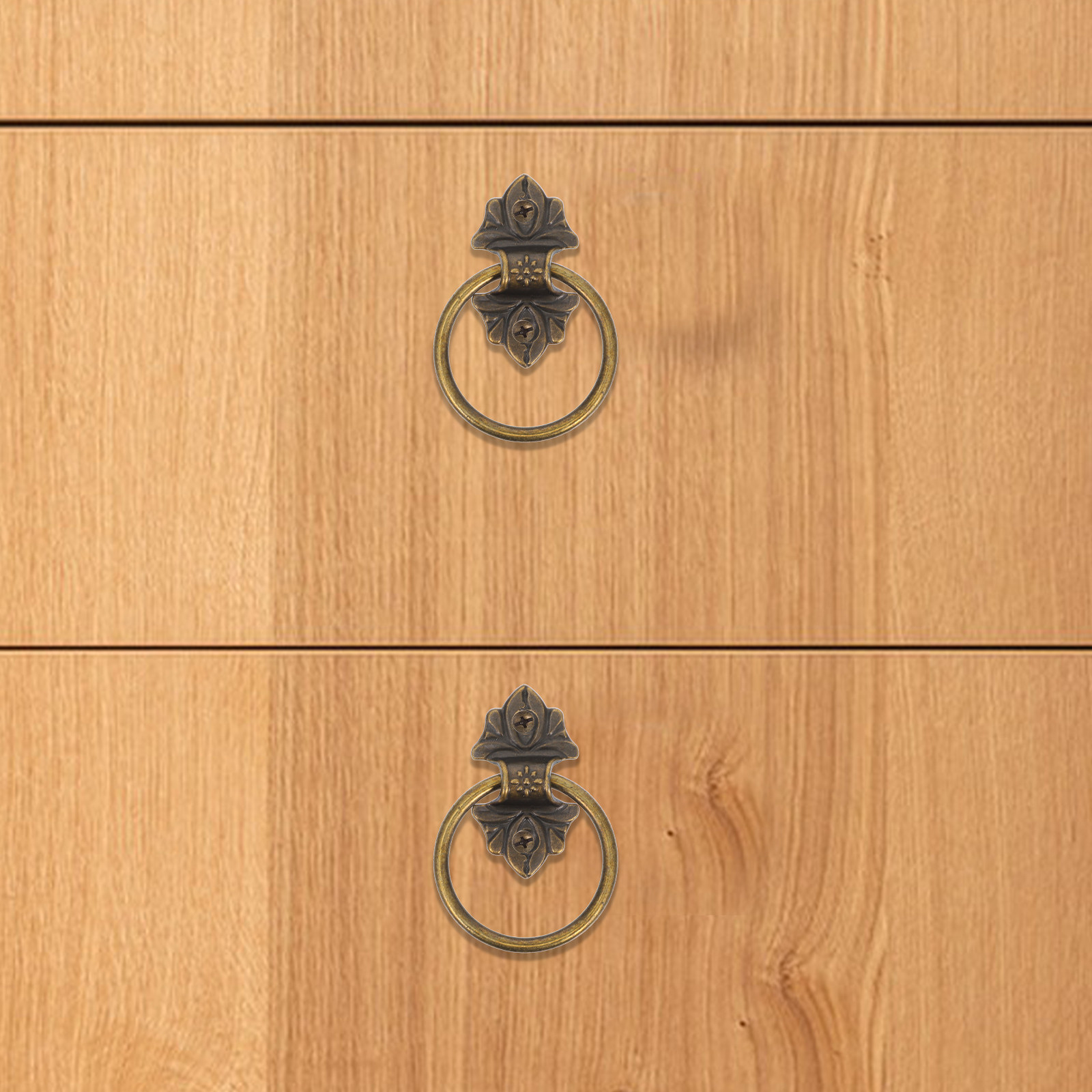 2個セット スタイルドロップリングプル 亜鉛合金製 引き出し - Furniture Hardware Drop Pulls のレビューと価格