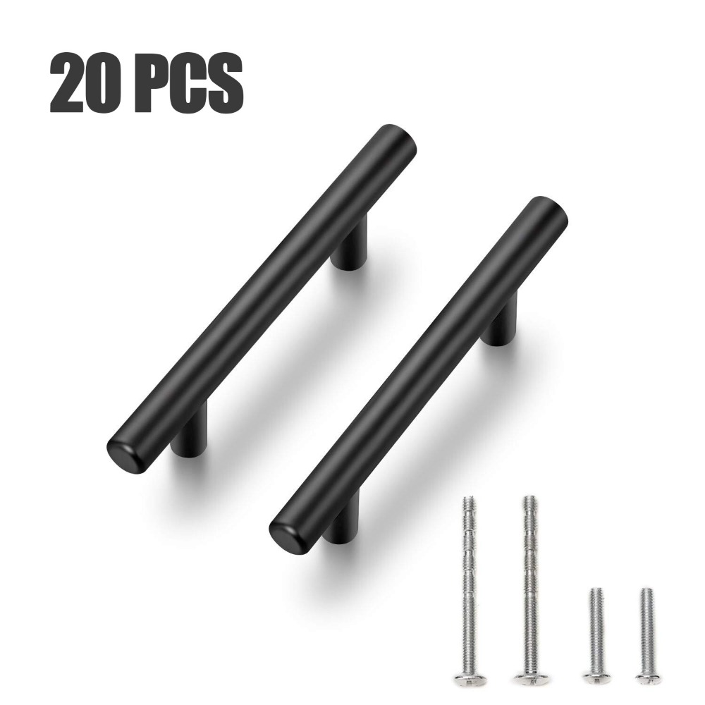 20 個キャビネット取手マットブラックステンレス鋼ドレッサー - Furniture Rotating Hardware のレビューと価格