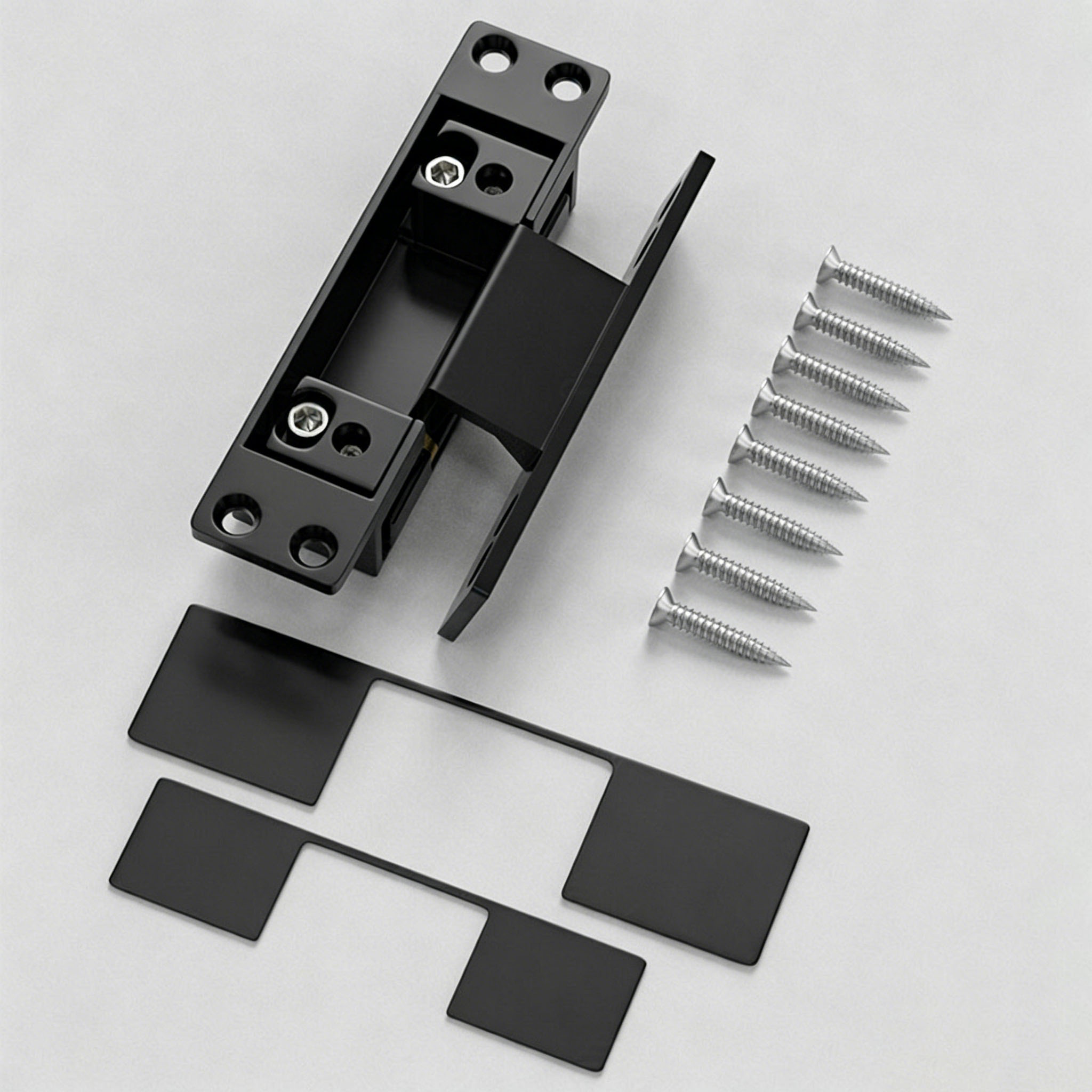 1個入り ブラック ドアヒンジ 隠しヒンジ 調整可能 クロス - Furniture Hardware Hinges のレビューと価格