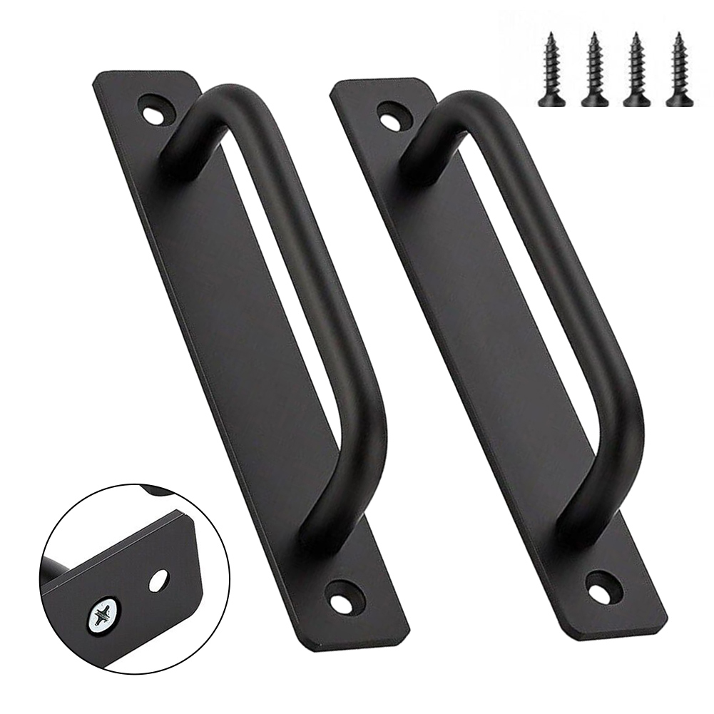 2 個ドアプルハンドルアルミ合金バルコニー窓引き戸ハンドル黒 - Furniture Rotating Hardware のレビューと価格