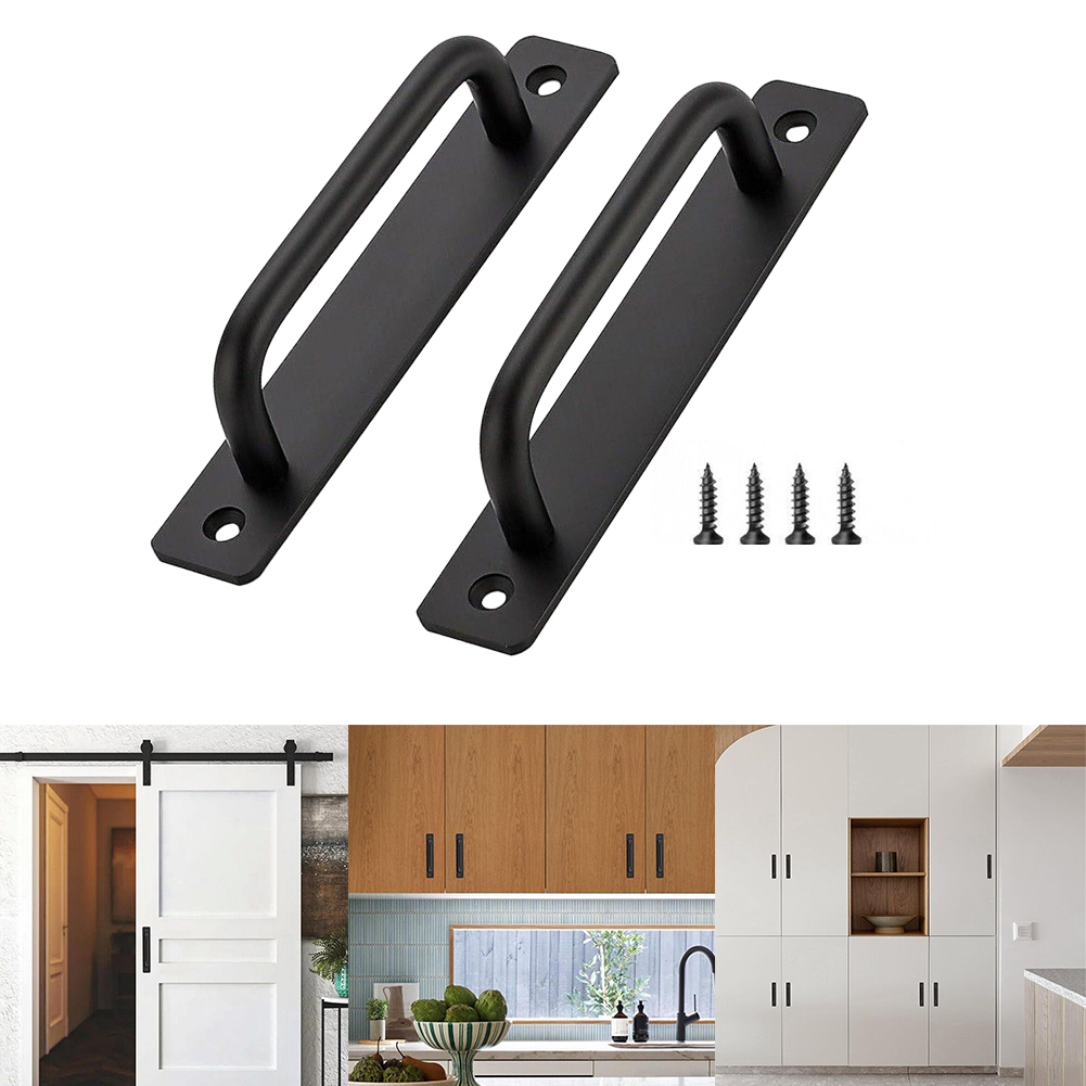 2 個ドアプルハンドルアルミ合金バルコニー窓引き戸ハンドル黒 - Furniture Rotating Hardware のレビューと価格