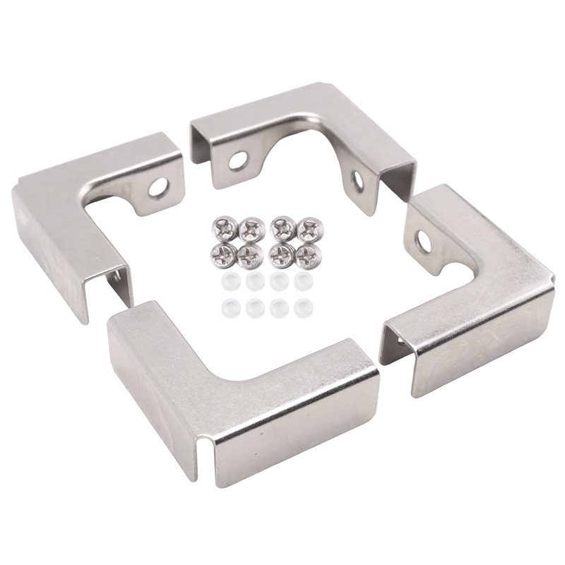 A68P-4Pcs L タイプガラス固定クリップ 2 ウェイ - Furniture Hardware Types のレビューと価格