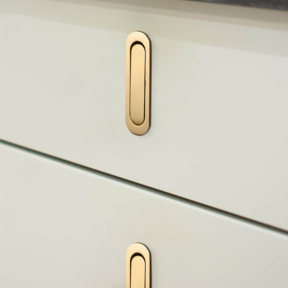 食器棚用隠しハンドル 真鍮製キャビネットプルハンドル 引き出 - Quality Furniture Hardware のレビューと価格