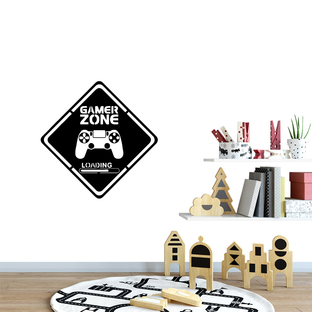 1pc ゲーマー壁アートデカールキッズルームの装飾ゲームハン - Furniture Joint Hardware のレビューと価格
