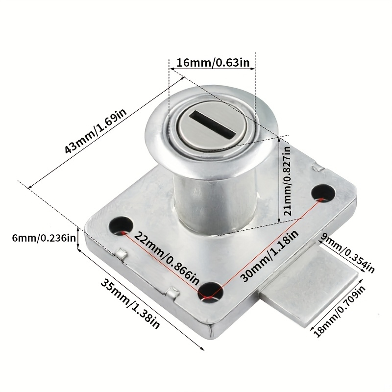 キャビネット引き出しロックワードローブキャビネットカムロック - Furniture Hardware Cam Lock のレビューと価格