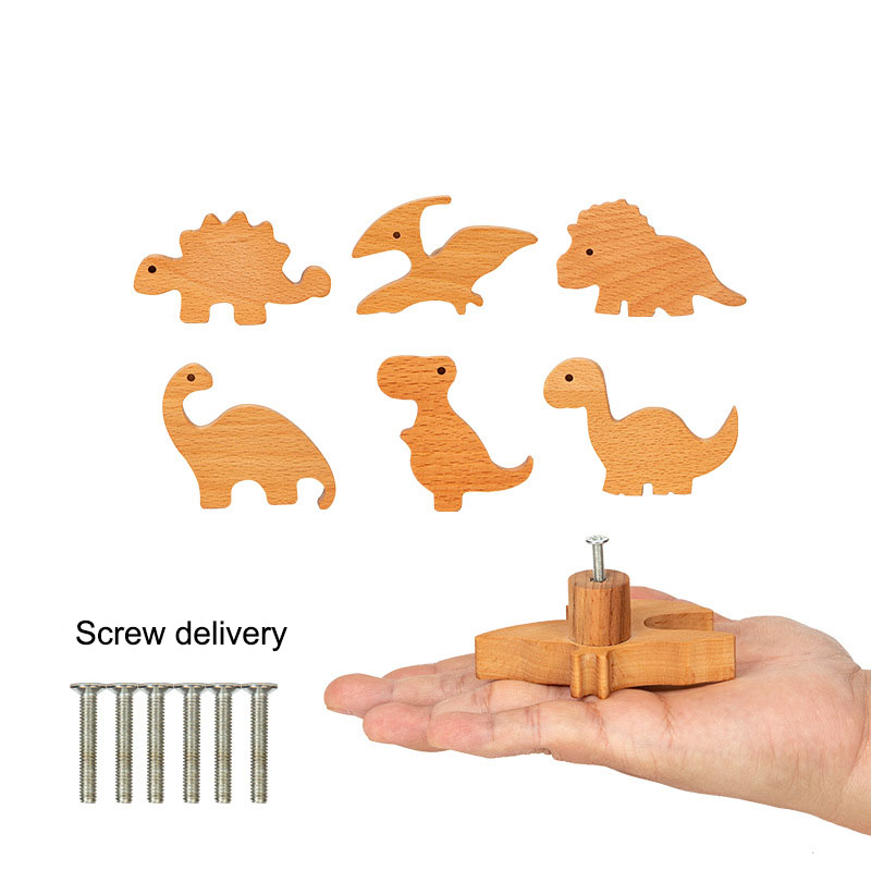 キャビネットドアハンドル子供部屋クリエイティブかわいい恐竜ユ - Furniture Joint Hardware のレビューと価格