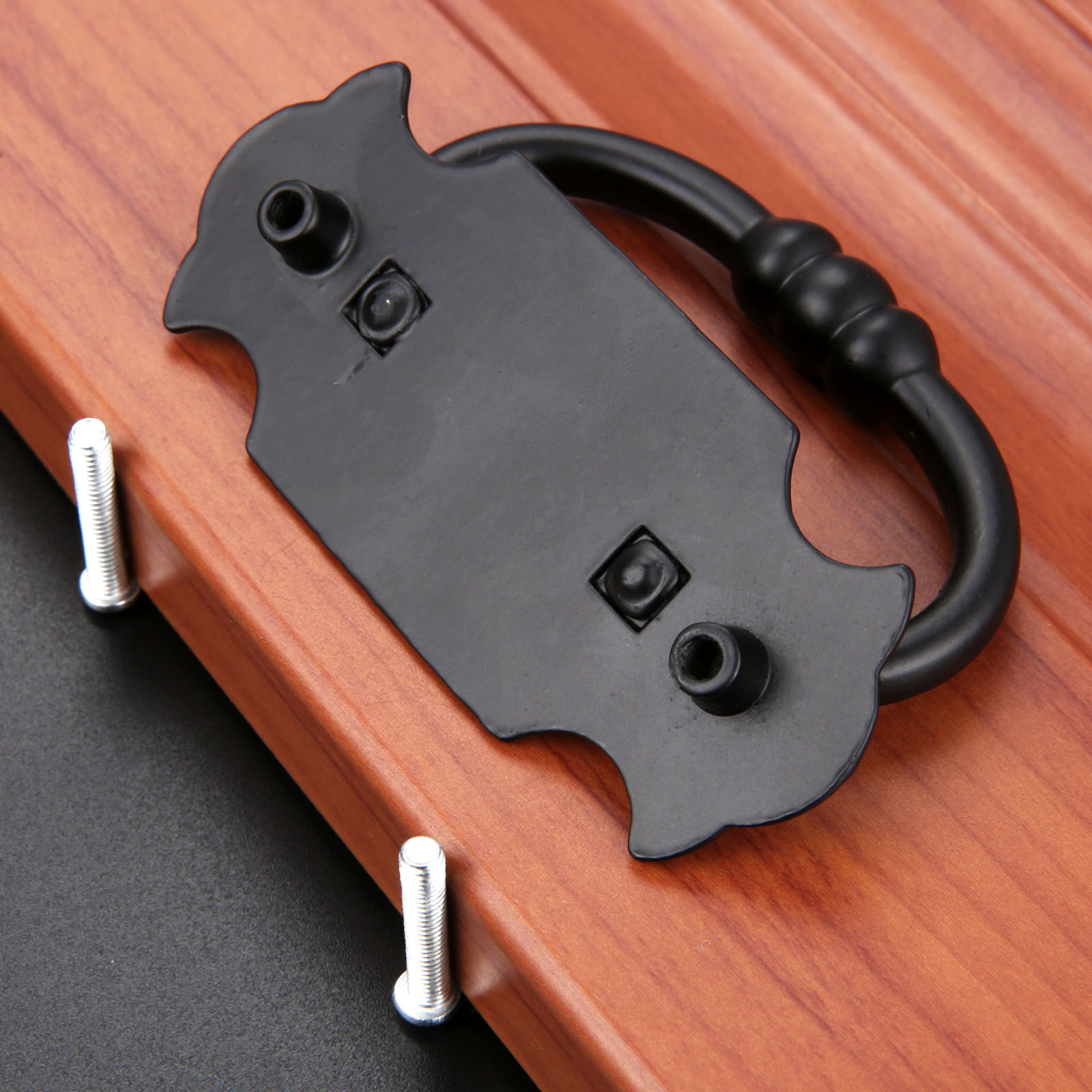 黒の亜鉛合金プル,1ピース,88x56mm,引き出しまたはド - Furniture Rotating Hardware のレビューと価格